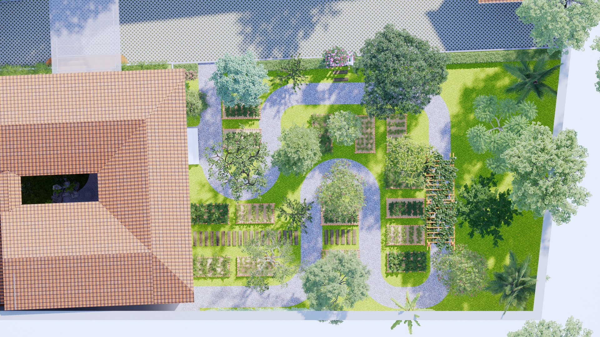 SÂN VƯỜN NHÀ HÓC MÔN