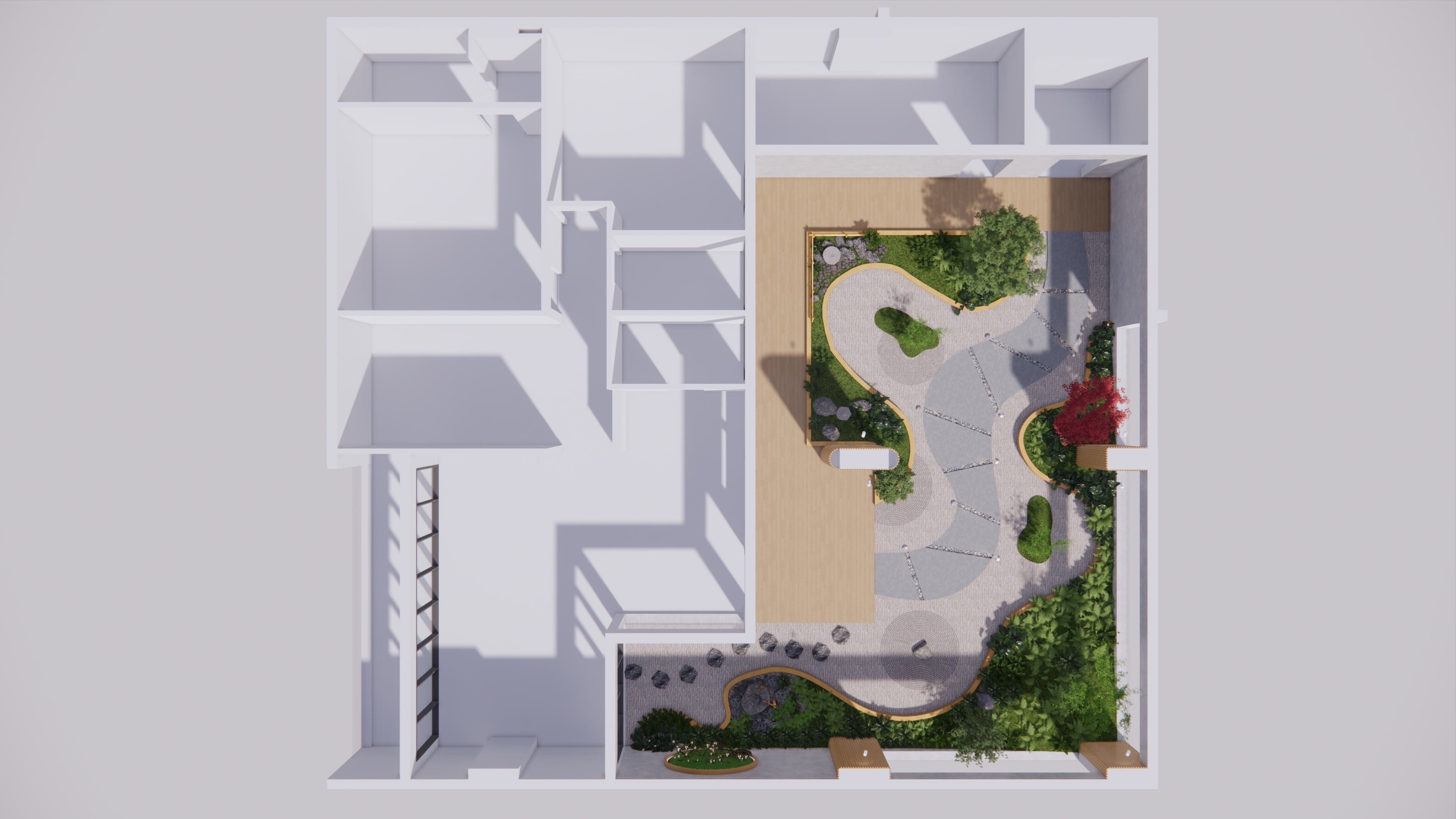 SÂN VƯỜN CĂN HỘ PHONG CÁCH NHẬT