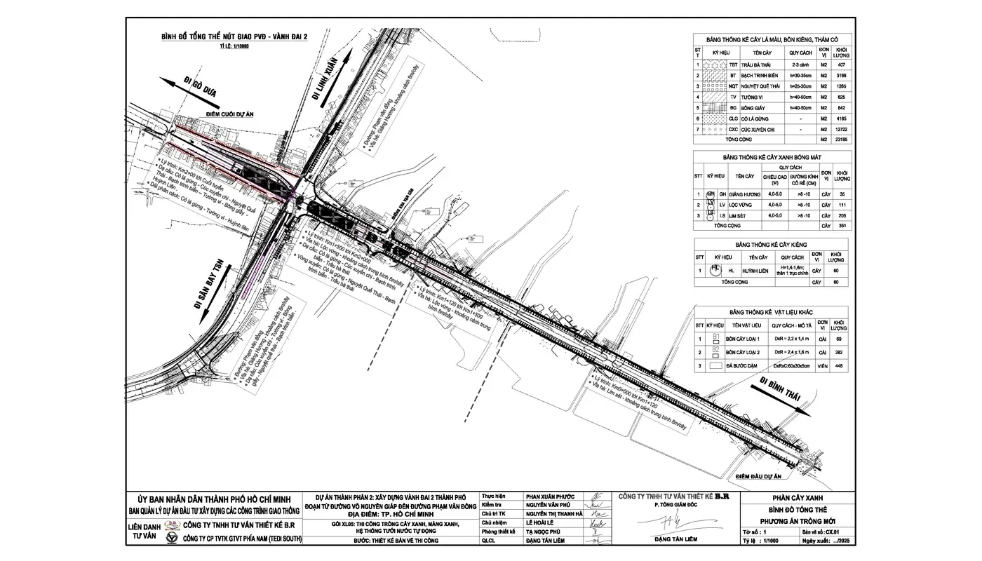 ĐƯỜNG VÀNH ĐAI 2 THÀNH PHỐ, ĐOẠN TỪ ĐƯỜNG VÕ NGUYÊN GIÁP ĐẾN PHẠM VĂN ĐỒNG​