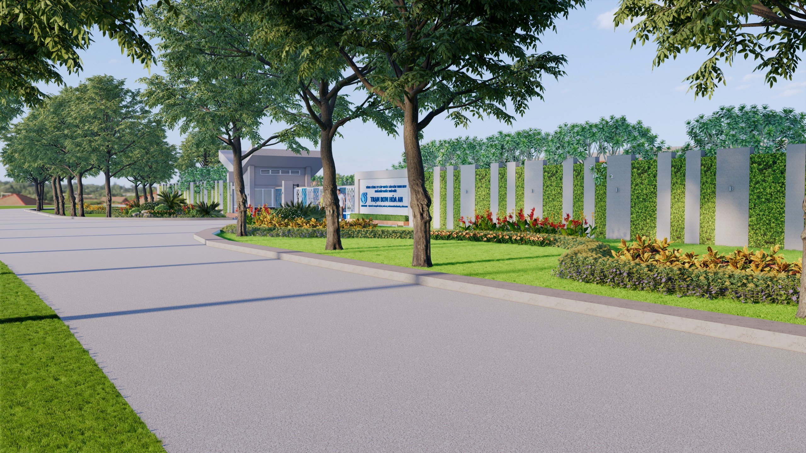 CẢNH QUAN TRẠM BƠM HÓA AN​