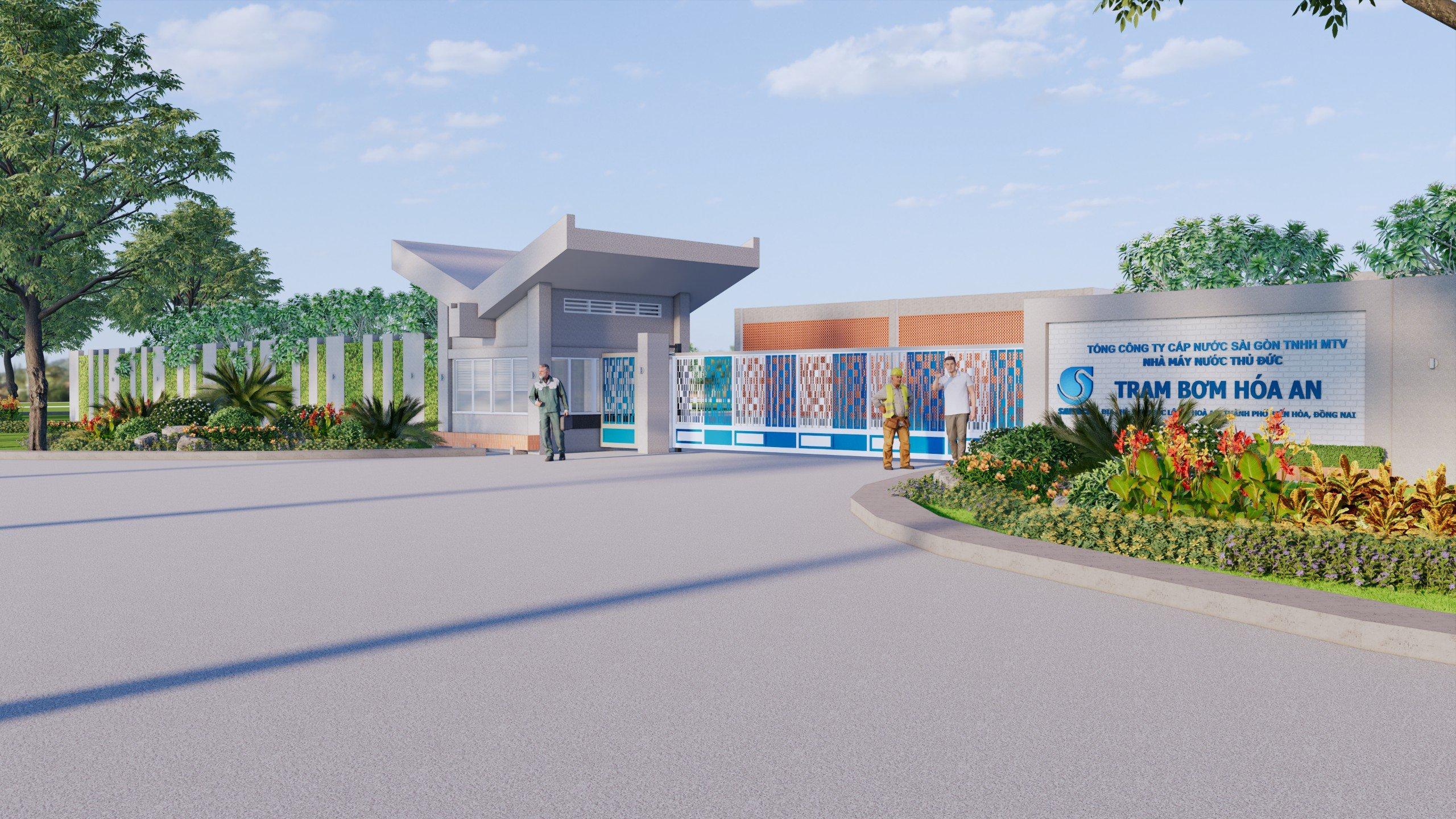 CẢNH QUAN TRẠM BƠM HÓA AN​