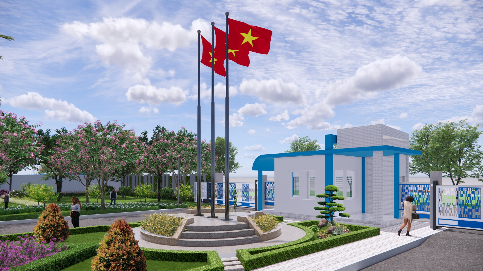 CẢNH QUAN CỔNG SỐ 1 NHÀ MÁY NƯỚC THỦ ĐỨC​