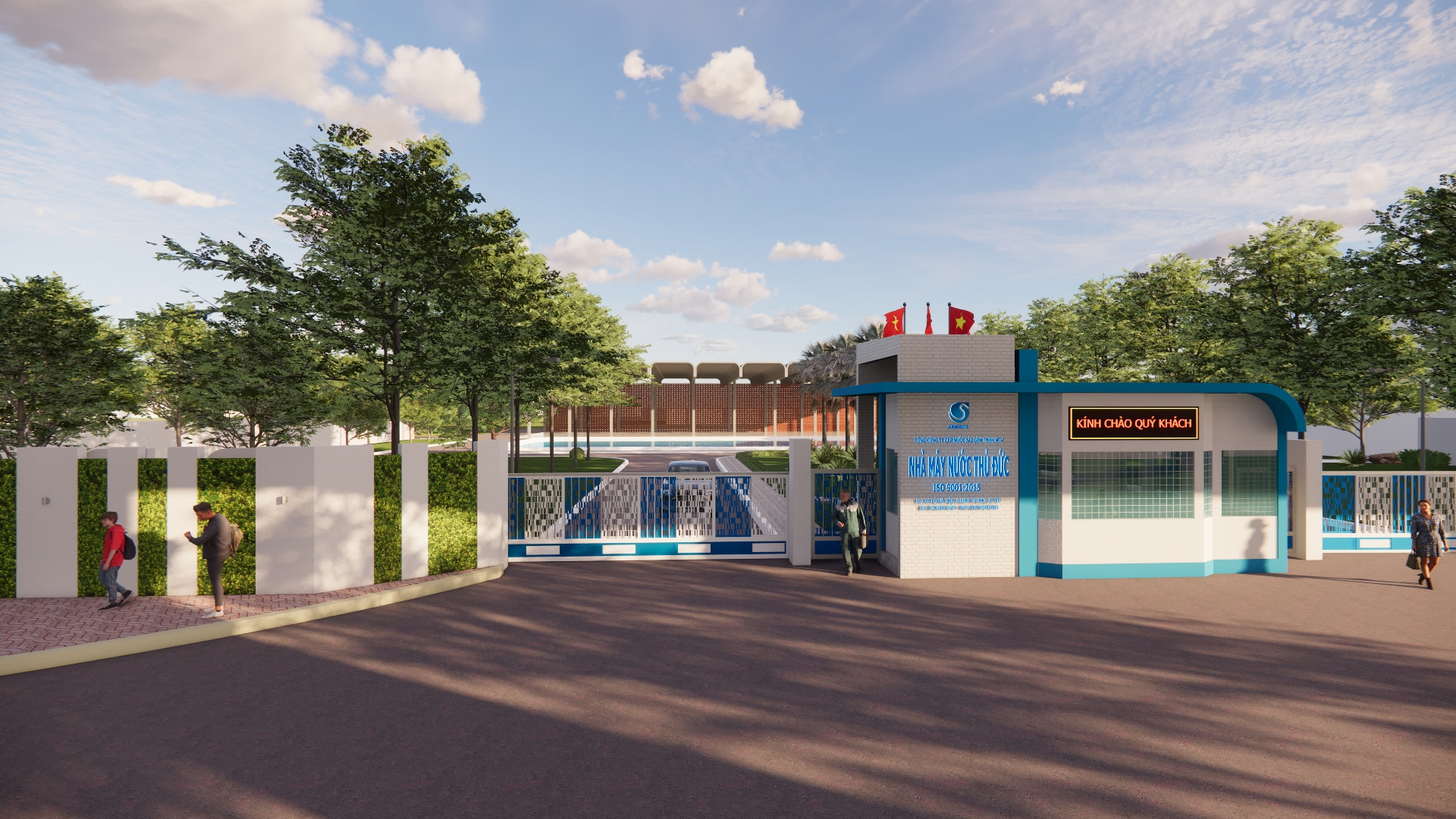 CẢNH QUAN CỔNG SỐ 1 NHÀ MÁY NƯỚC THỦ ĐỨC​
