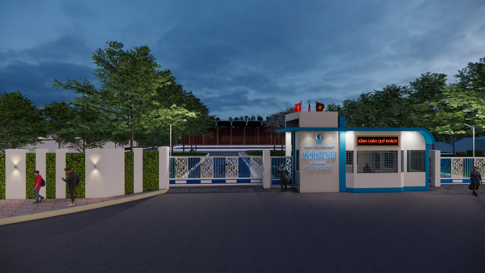 CẢNH QUAN CỔNG SỐ 1 NHÀ MÁY NƯỚC THỦ ĐỨC​