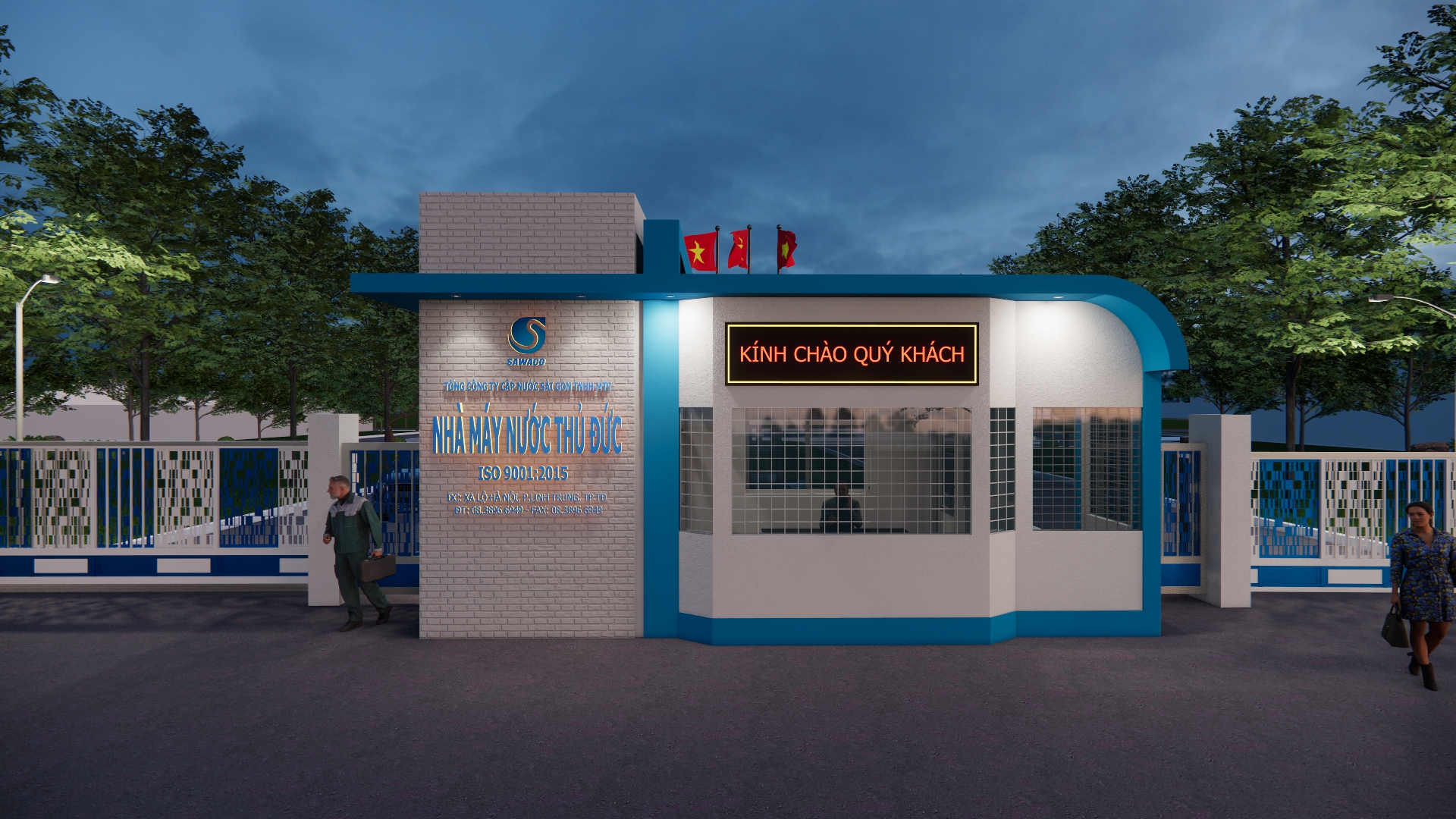 CẢNH QUAN CỔNG SỐ 1 NHÀ MÁY NƯỚC THỦ ĐỨC​