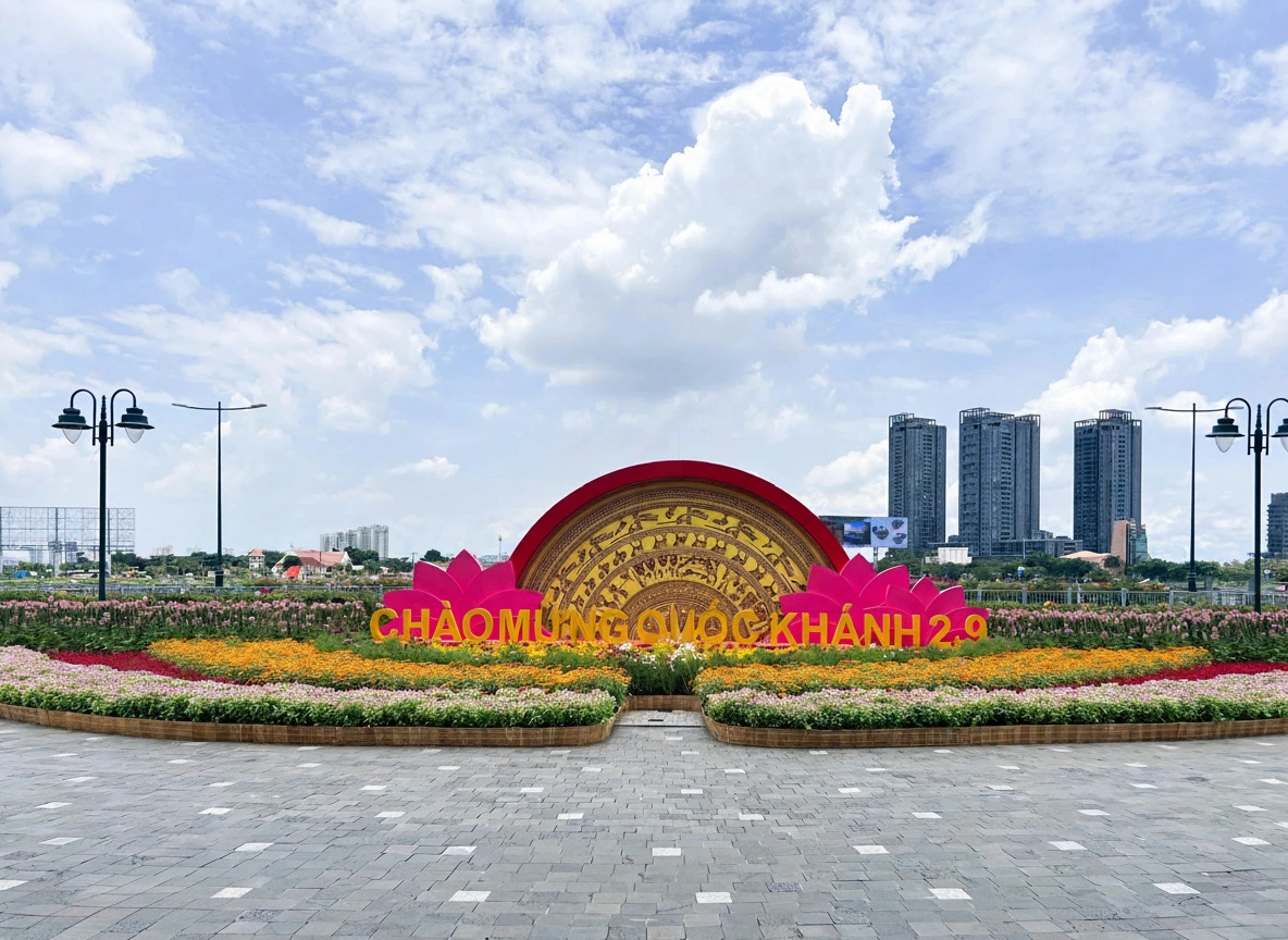 TRANG TRÍ LỄ - TẾT CÔNG VIÊN BẾN BẠCH ĐẰNG