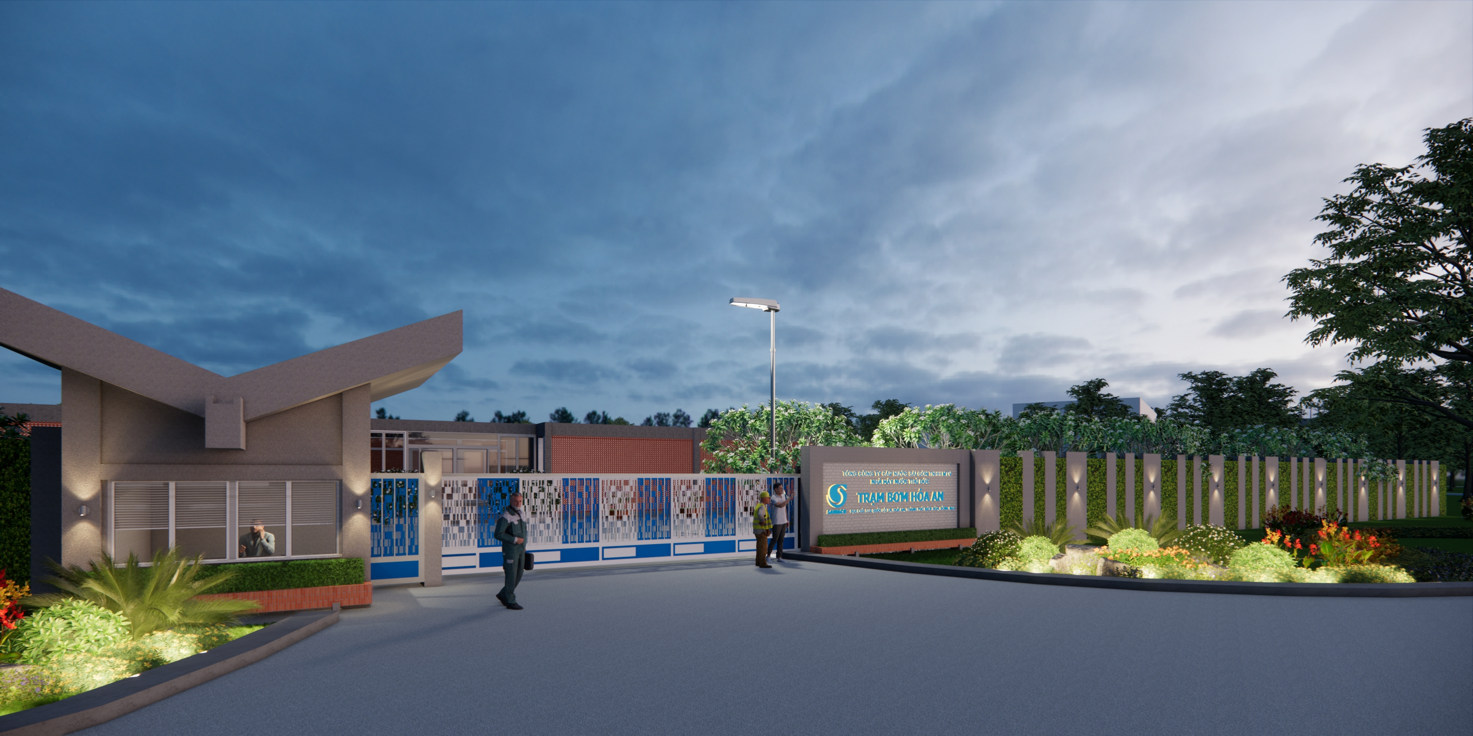 CẢNH QUAN TRẠM BƠM HÓA AN​