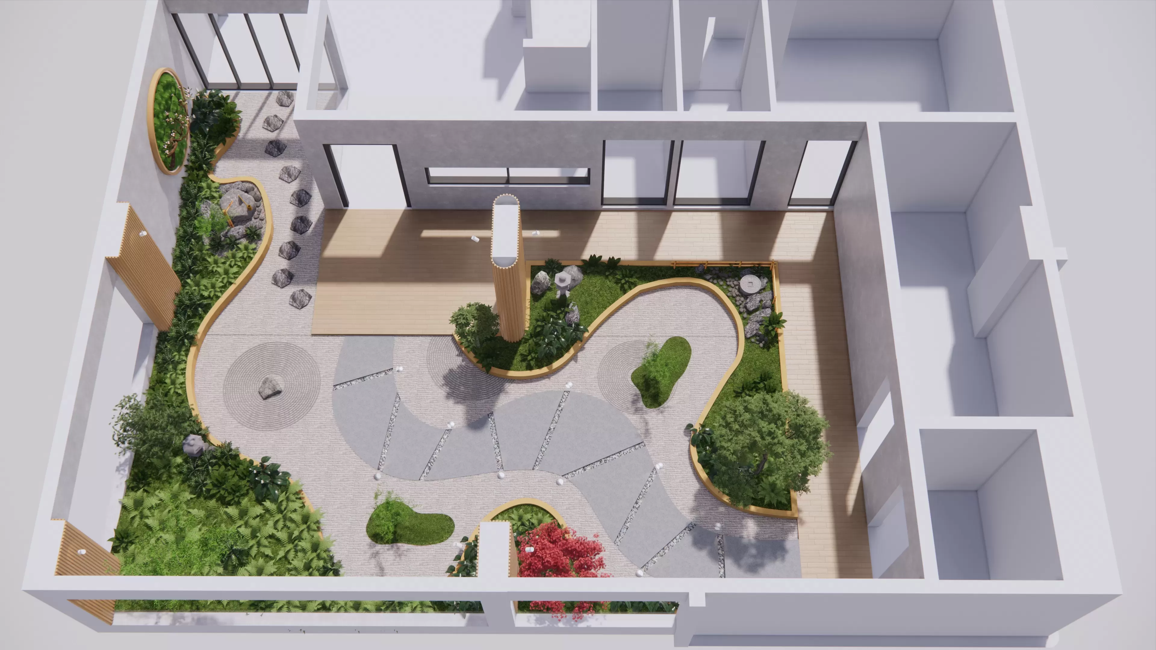 SÂN VƯỜN CĂN HỘ PHONG CÁCH NHẬT